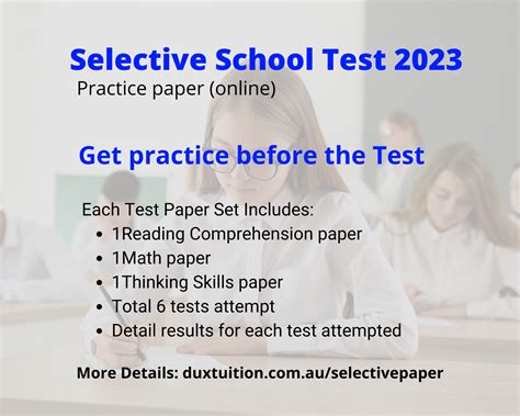 selective enrollment practice test